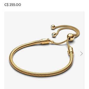 PANDORA SNAKE CHAIN SLIDER BRACELET
